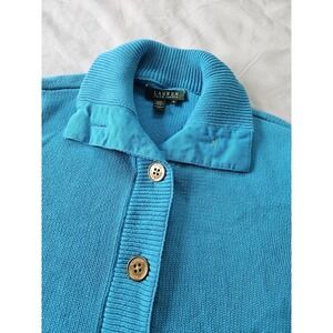 Vintage Lauren Ralph Lauren Cardigan Sweater Women's XL Blue Button-Up